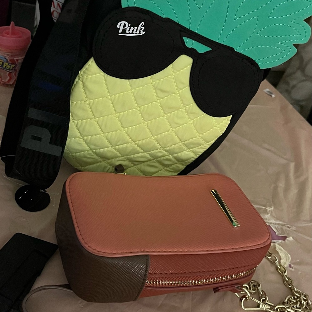 PINK bag and crossbody bag